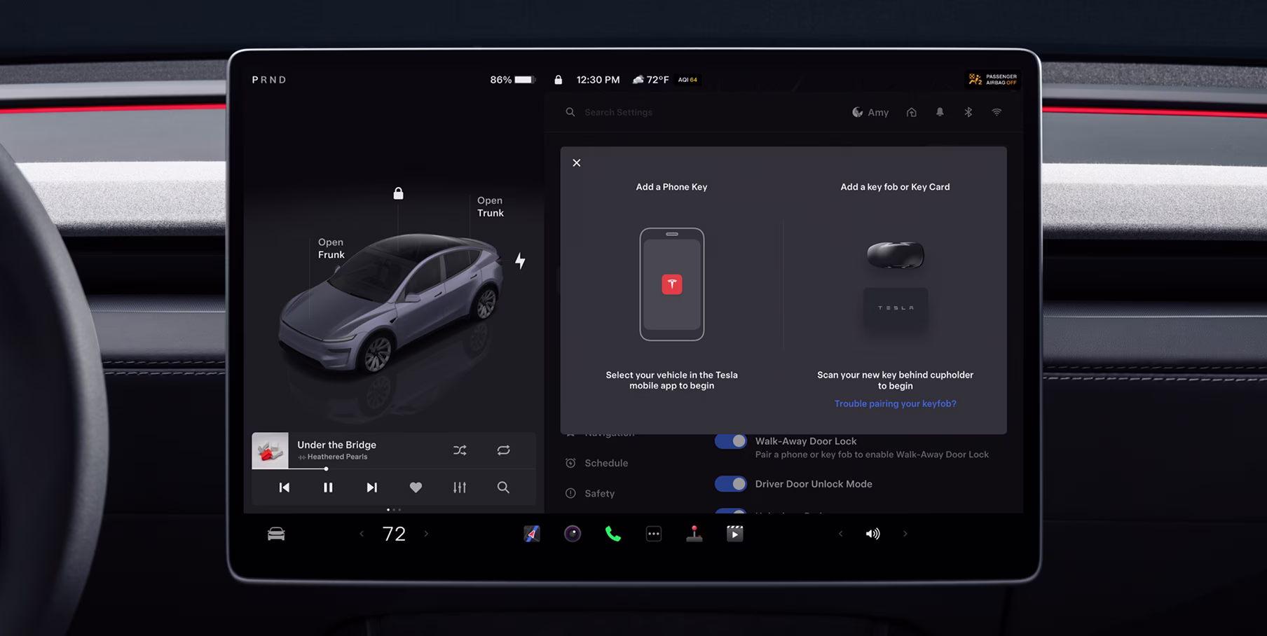 Merkezi ekran ve bağlantı özellikleri